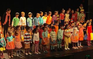 St Francis Xavier Catholic Primary School Ashbury - students on stage for musical performance